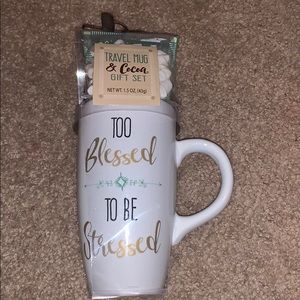 (🦋) NWT Travel Mug & Cocoa Set!